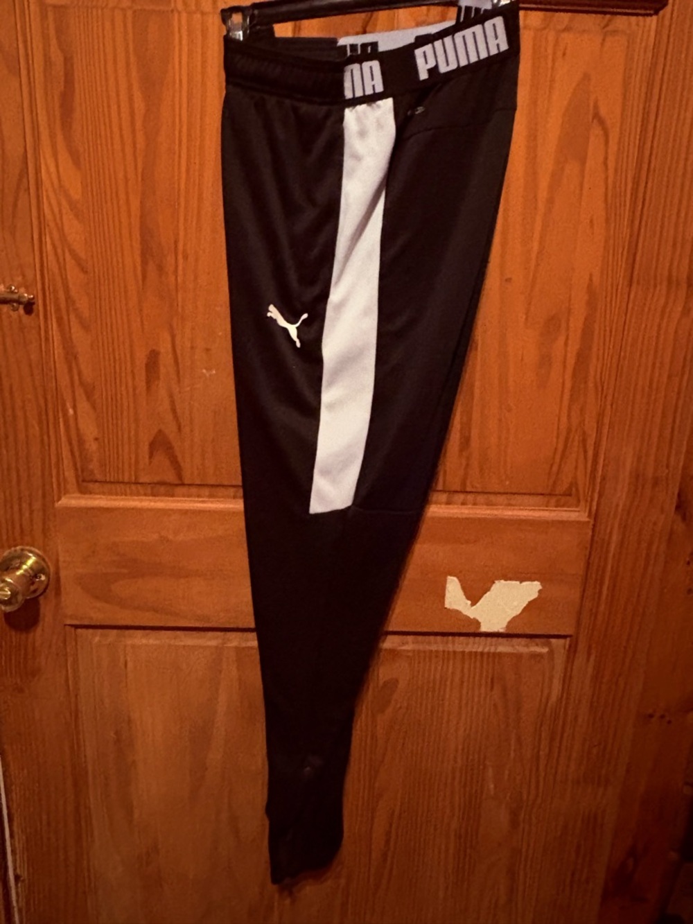 Puma Black and White Men's Joggers